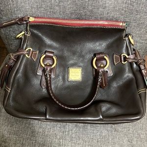 Florentine leather stanwich satchel